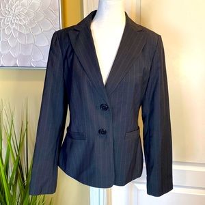 Ann Taylor Navy Pinstripe Jacket